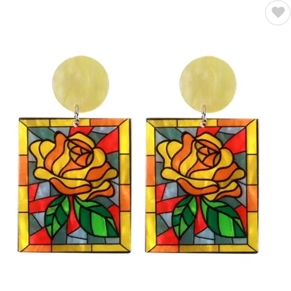 Vitalfinds Jewelry - Stained Glass Look Earrings